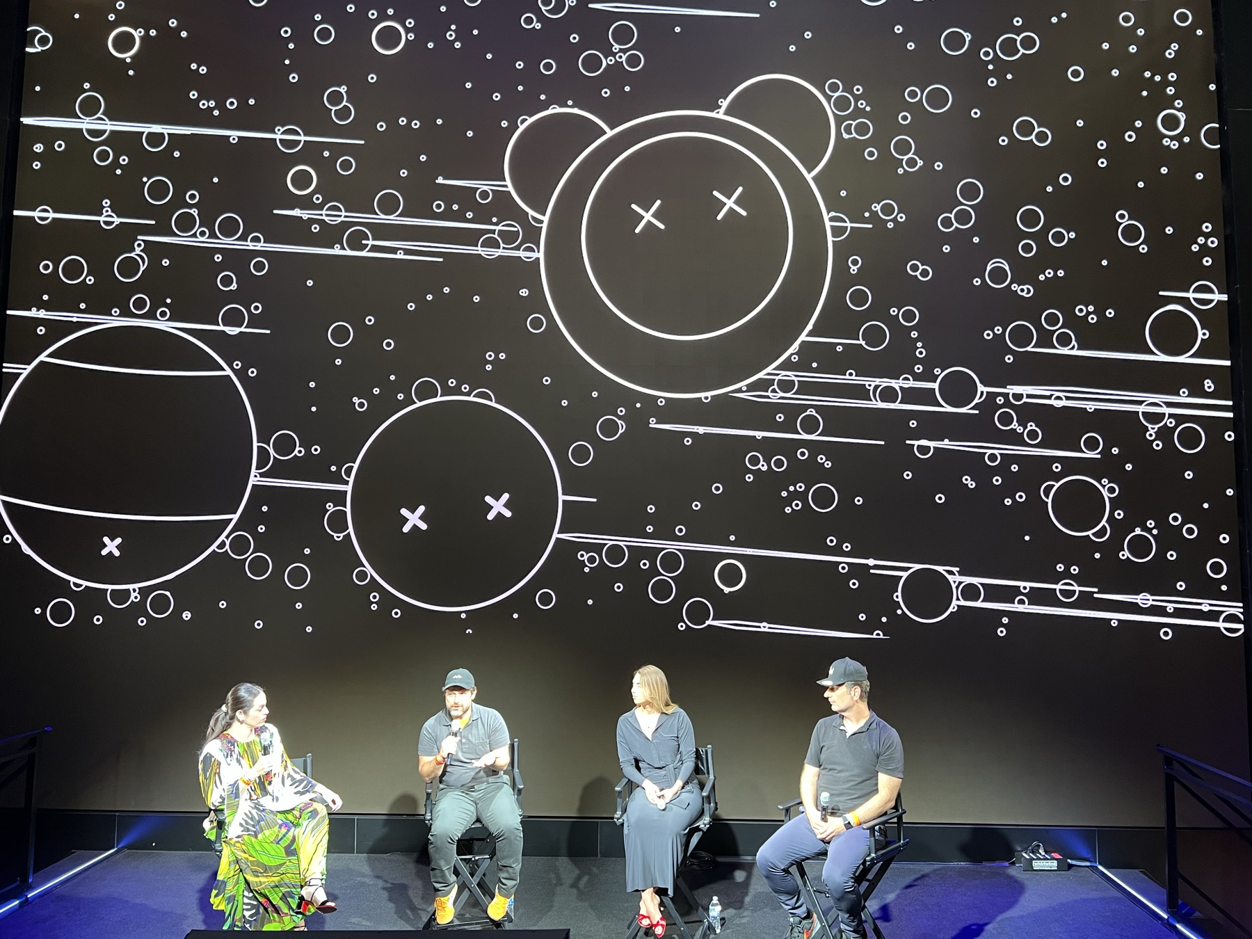 Supermental projected at NFT NYC — wide stage view
